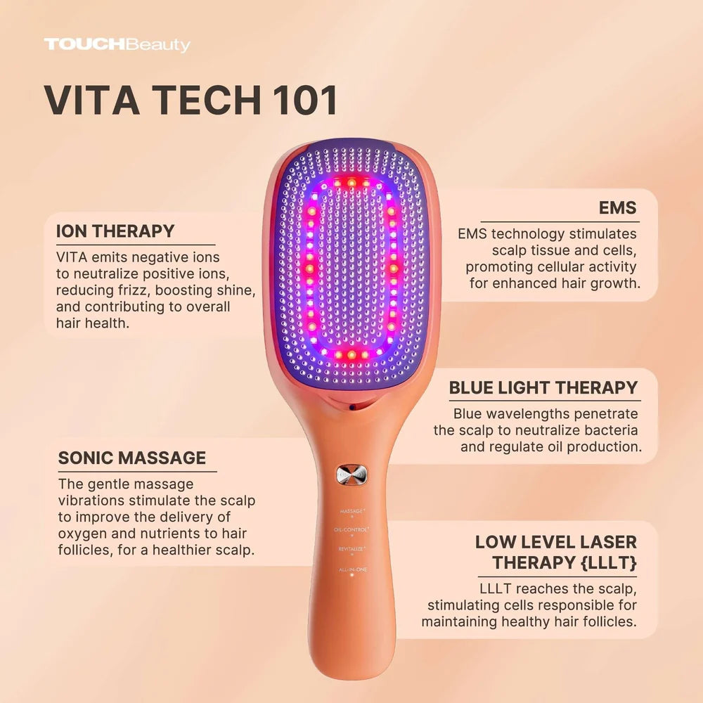 TOUCHBeauty VITA — Peine Láser Capilar