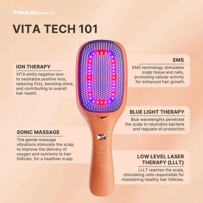 TOUCHBeauty VITA — Peine Láser Capilar