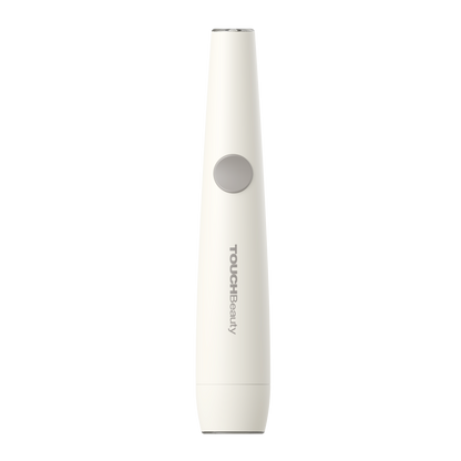 Lápiz de fototerapia TOUCHBeauty SPOT visto de frente, con la punta emisora de luz