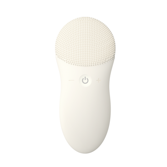 Limpiador facial sónico TOUCHBeauty PURE con la cara de limpieza de poros y los botones de intensidad