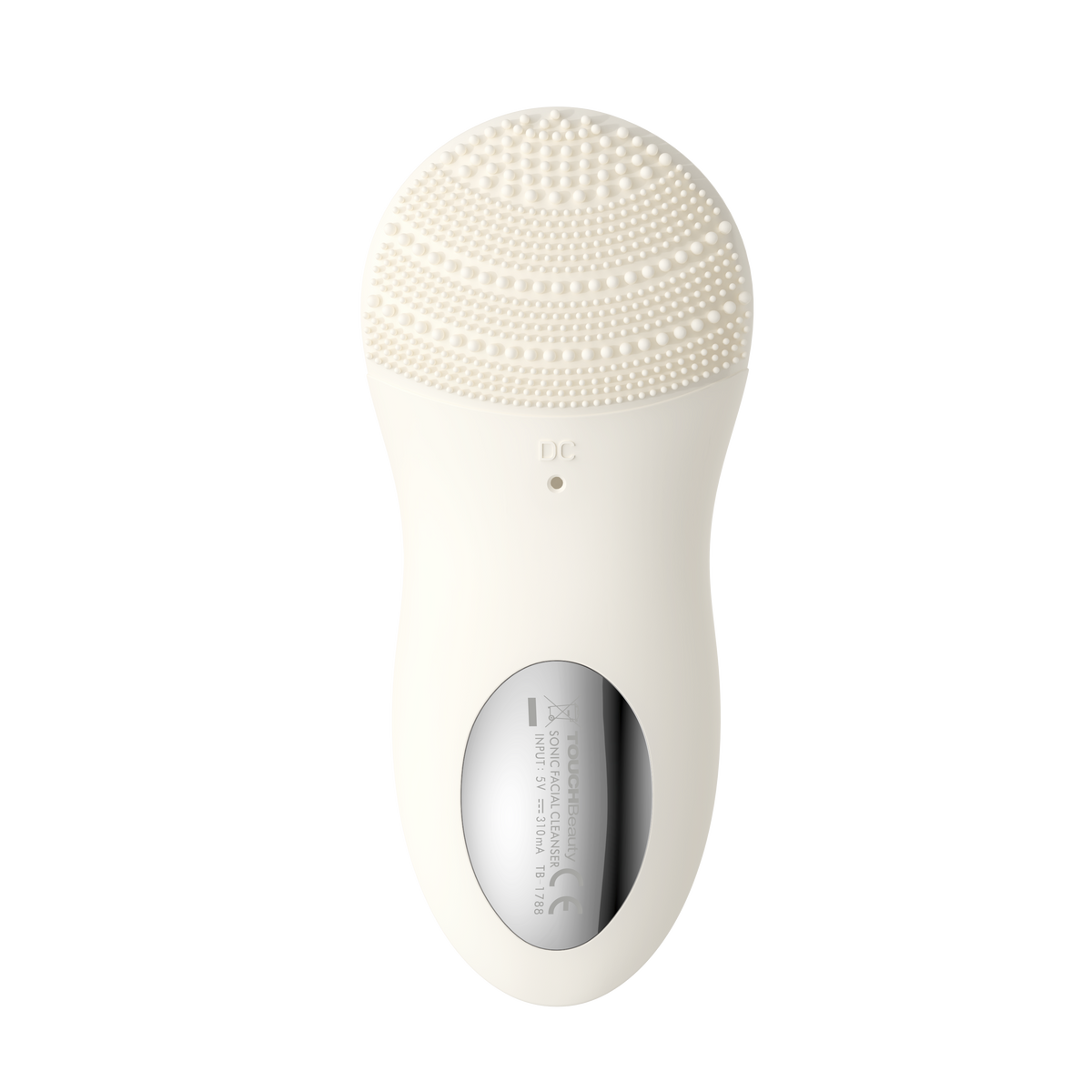 Cara de exfoliación del limpiador facial TOUCHBeauty PURE, con su relieve de puntos