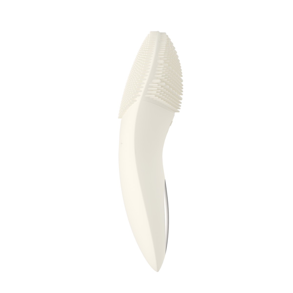 Perfil del limpiador facial sónico TOUCHBeauty PURE mostrando el grosor del cabezal