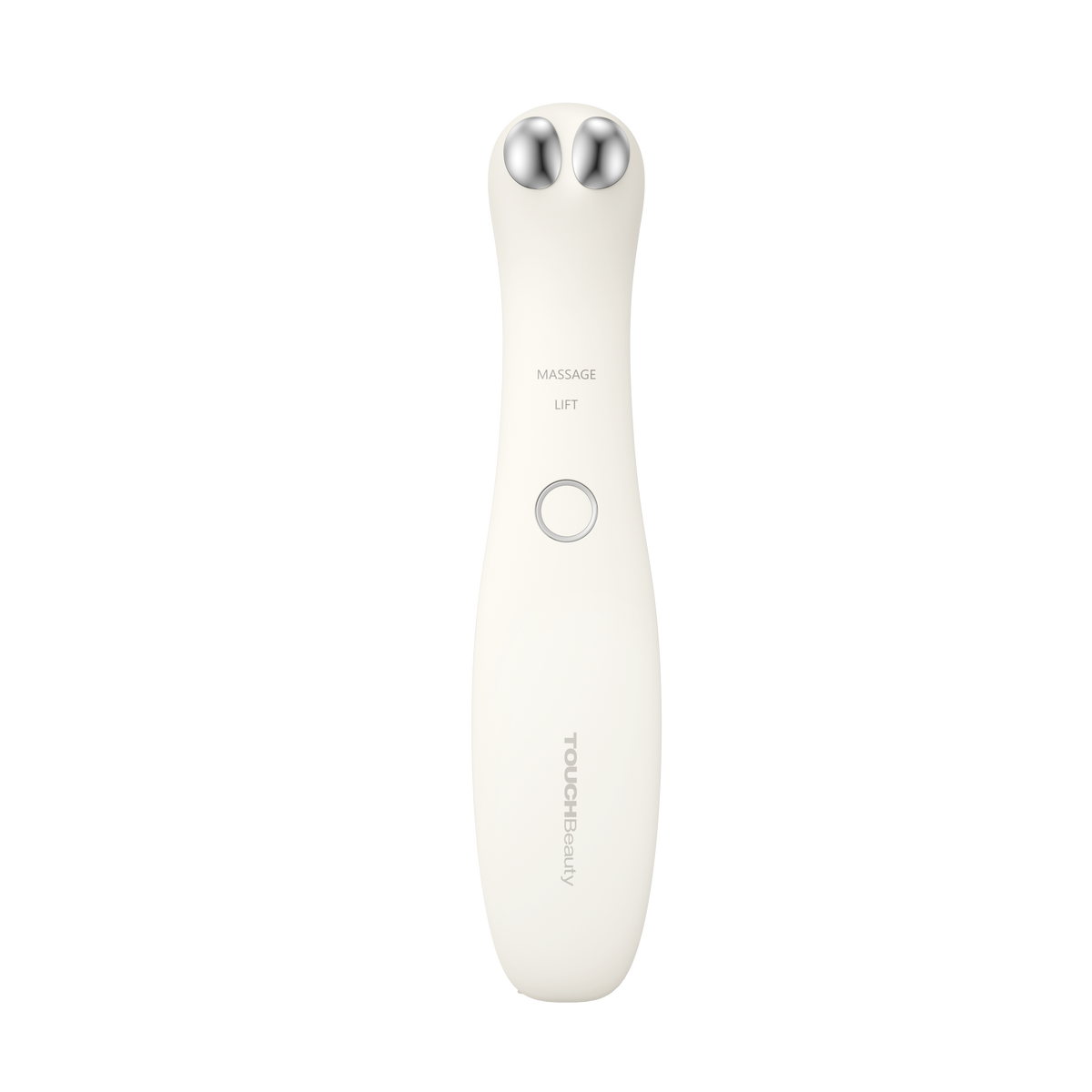 TOUCHBeauty EYE de frente, con los indicadores de modo MASSAGE y LIFT
