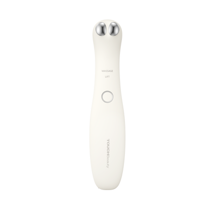 TOUCHBeauty EYE de frente, con los indicadores de modo MASSAGE y LIFT