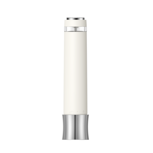 Recortadora facial TOUCHBeauty DUO con el cabezal de afeitado montado