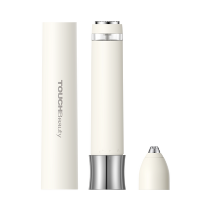 Los dos cabezales intercambiables de la recortadora TOUCHBeauty DUO, uno junto al otro